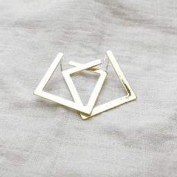 Square Irregular Earrings thumbnail 2