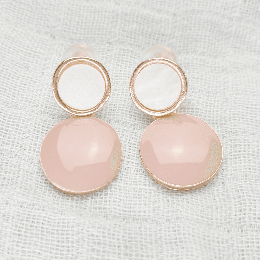 Geometric Circle Drop Vintage Earrings