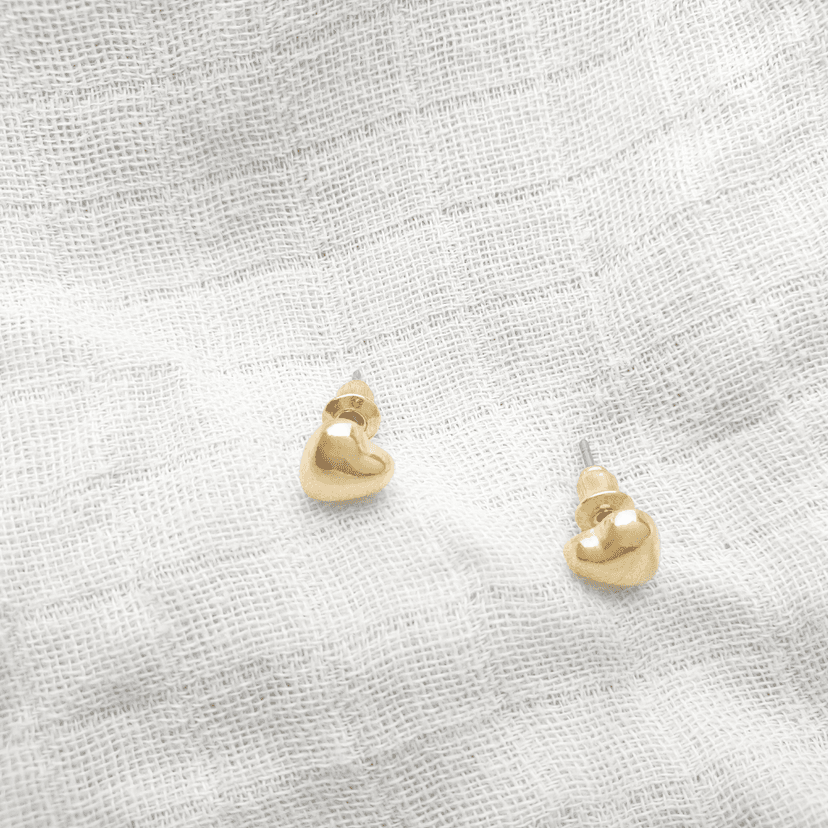 Heart Stud Earrings